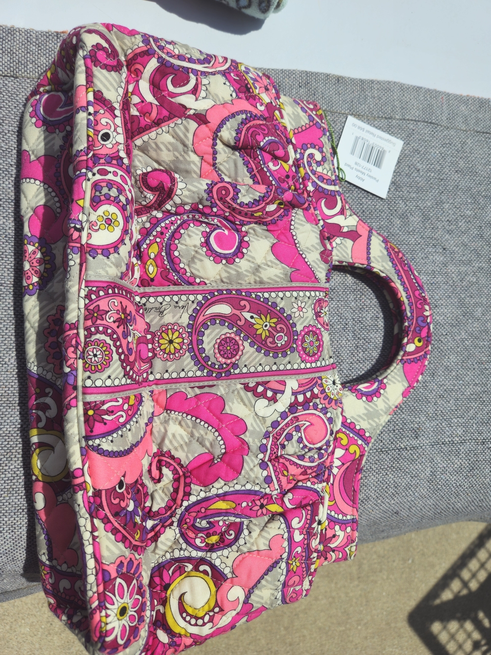 Vera Bradley  Paisley MEETS Plaid  Quilted Tote